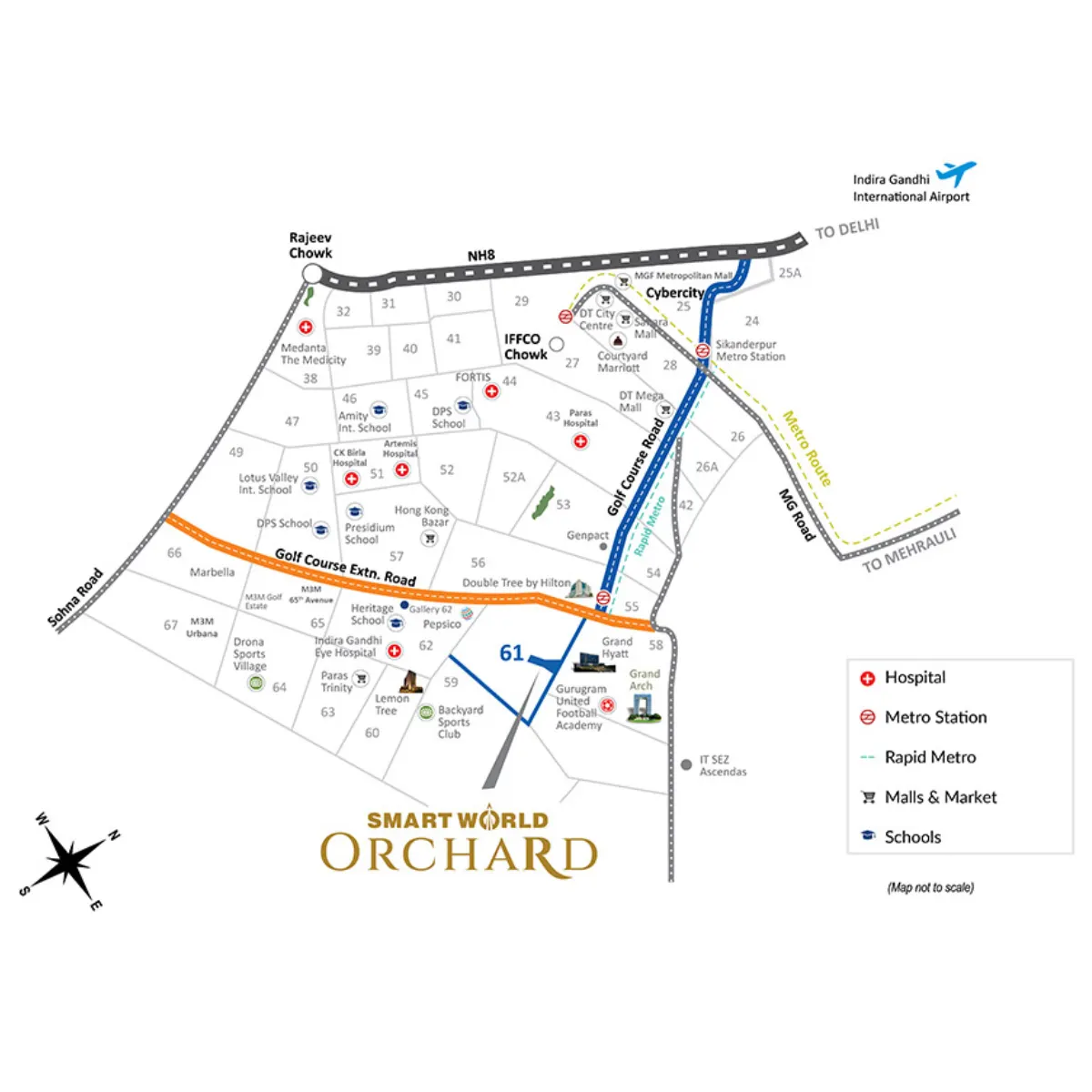 Smartworld The Orchard Location