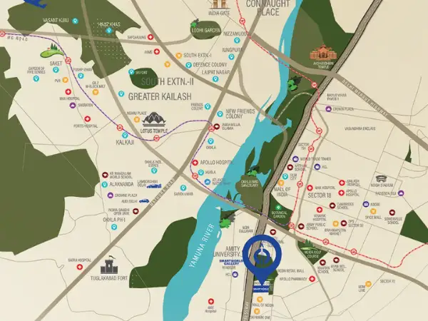 Smartworld Elie Saab Residences Location